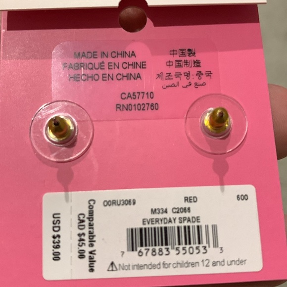 NEW Kate Spade Everyday enamel earrings - Picture 3 of 4